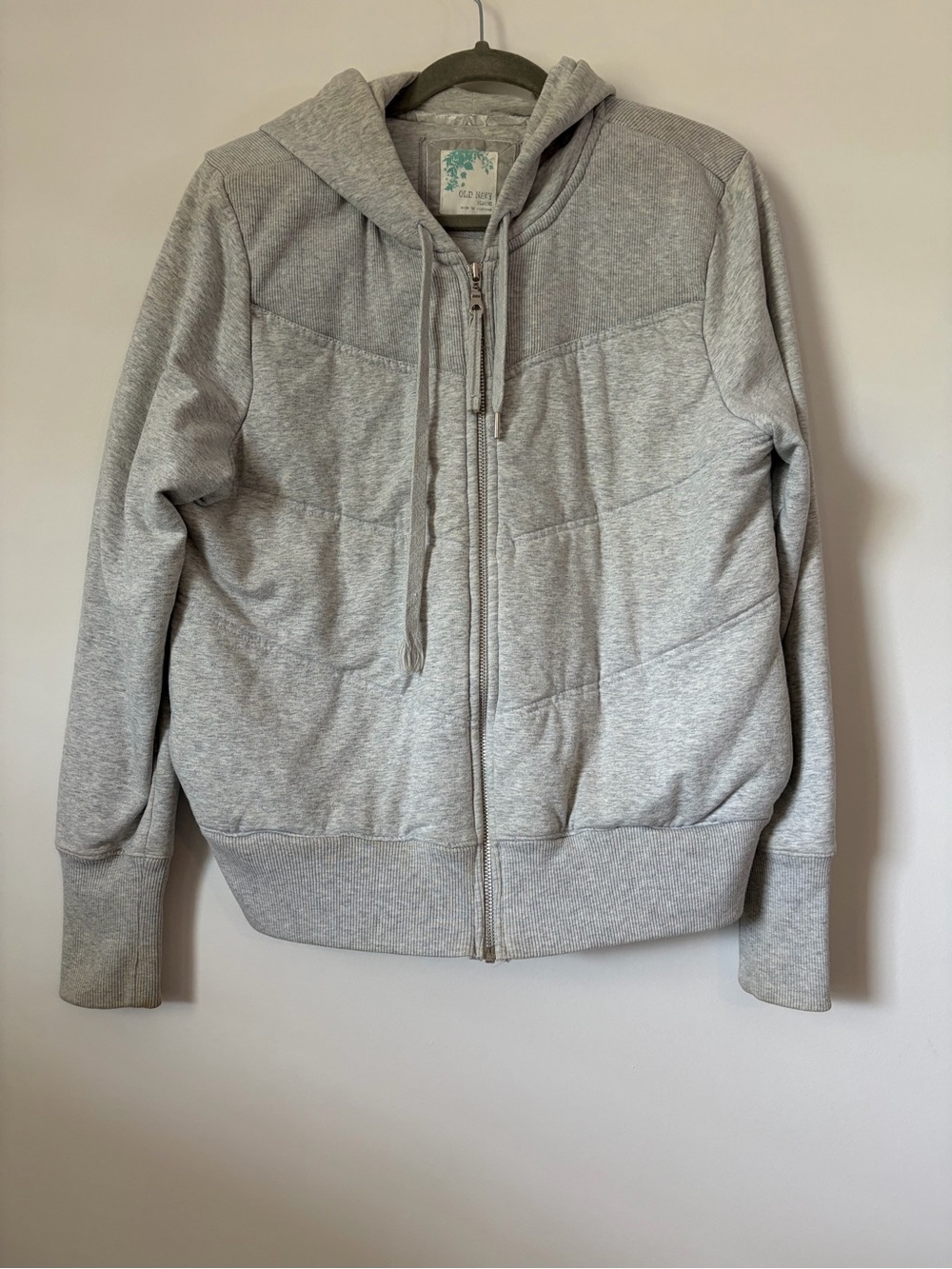 Women’s vintage y2k Old navy puffer hoodie barn coat size XL quilted